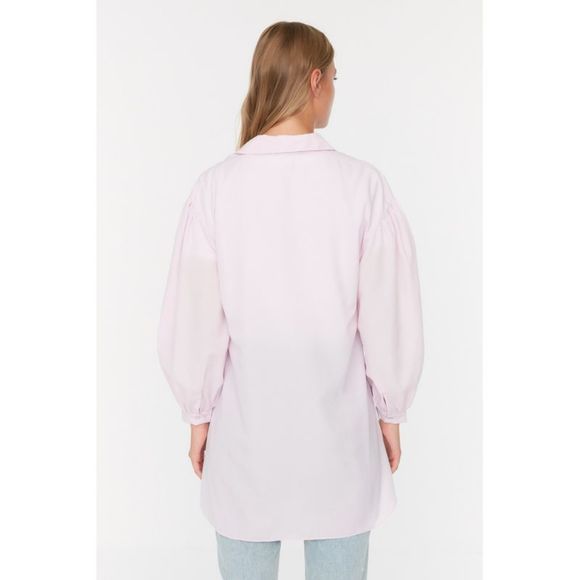 NWT Trendyol Relaxed fit Shirt collar Woven - Picture 5 of 8